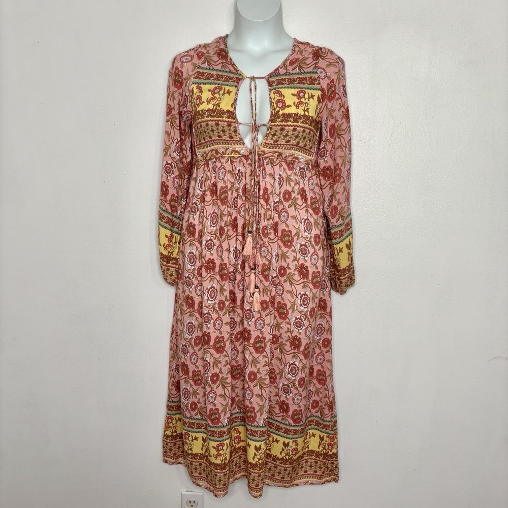 Lance Cade Dress Small Floral Boho Festival Peasant Hippie Romantic Cottagecore